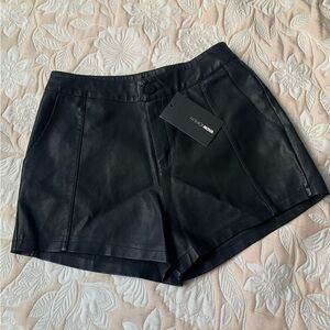 NWT Black “Leather” Shorts